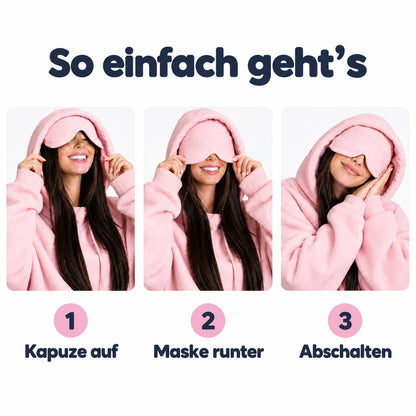 So einfach geht’s: Kapuze auf, Maske runter, abschalten